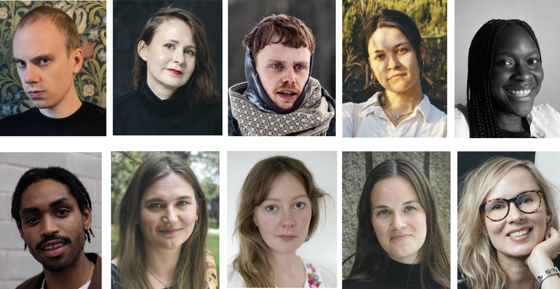Ten Nordic Talents, (Top left to right) Marlon Saares, Inka Rusi, Simon Elvas, Angelika Abramovitch, Hawa Sanneh, (bottom) Jimm Garbis, Charlotte Brodthagen, Kirsikka_Paakkinen, Sophie_D'Souza, Tanja_Rusi© Private NT