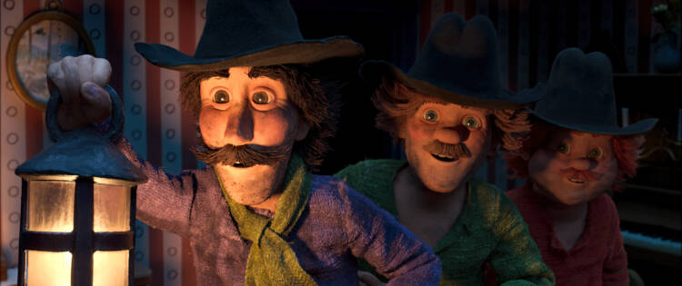 Three Robbers And A Lion © Qvisten Animation AS